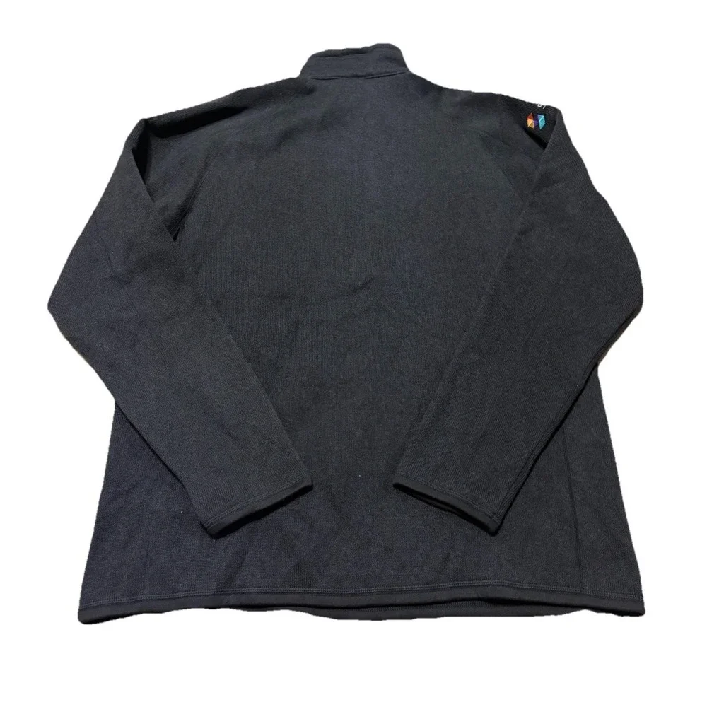 NWT Patagonia Mens XL Better Sweater Quarter Zip Black Logo Outdoor Fleece